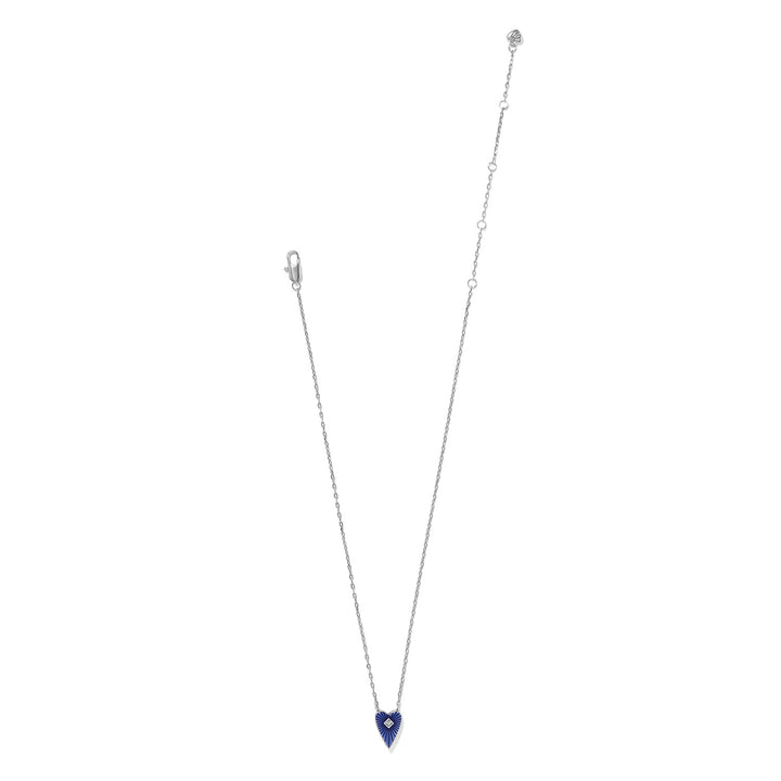 Love Messages B You Blue Necklace - Silver-Blue