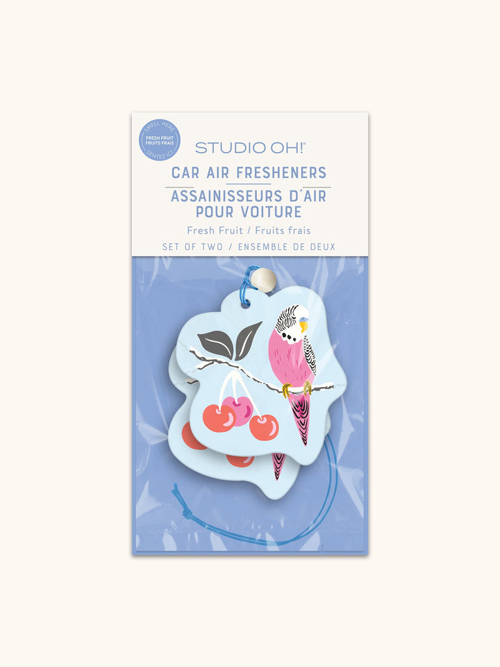CAR AIR FRESHENER - BIRDS IN THE CHERRY TREE