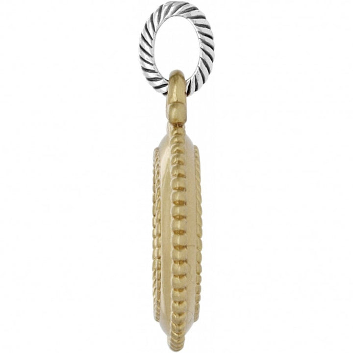 ABC Monogram B Charm - Silver-Gold