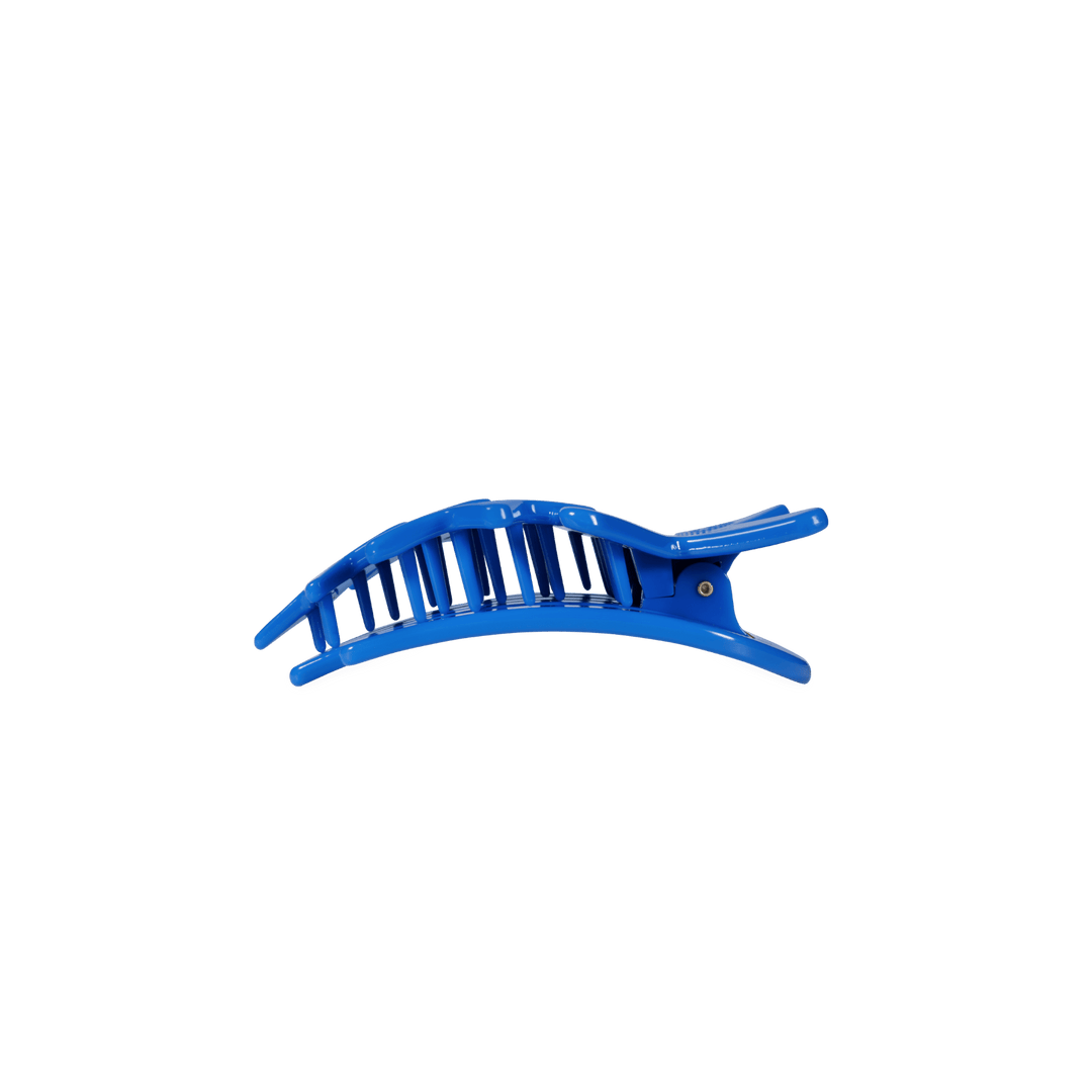 TELETIES SMALL FLAT HAIR CLIP - BLUE SHOOTING STARS