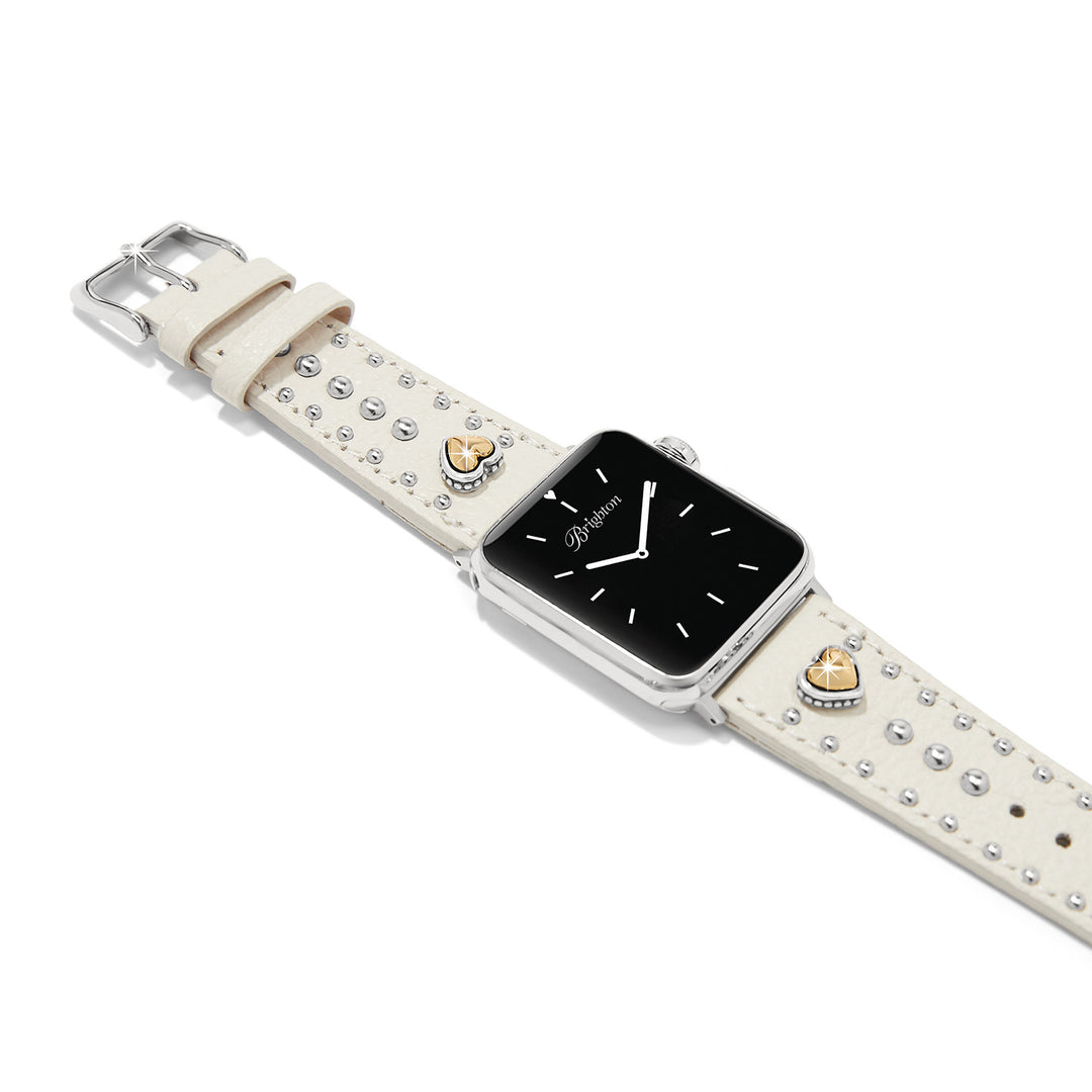 Pretty Tough Heart Watch Band - Shoe White