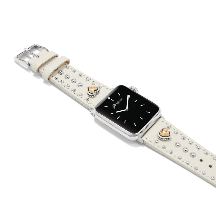 Pretty Tough Heart Watch Band - Shoe White