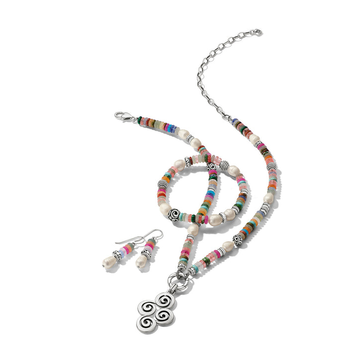 Vertigo Hues Stretch Bracelet - Silver-Multi