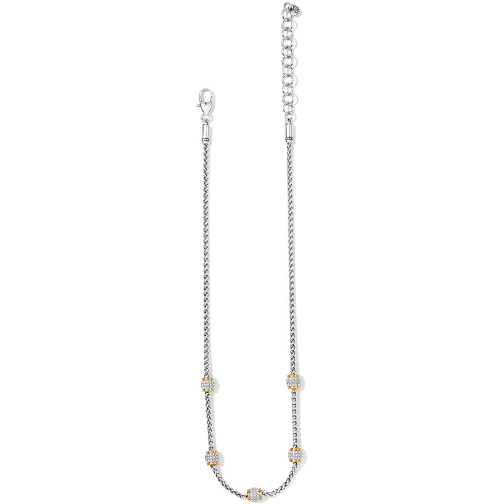 MERIDIAN PETITE SHORT NECKLACE - SILVER-GOLD
