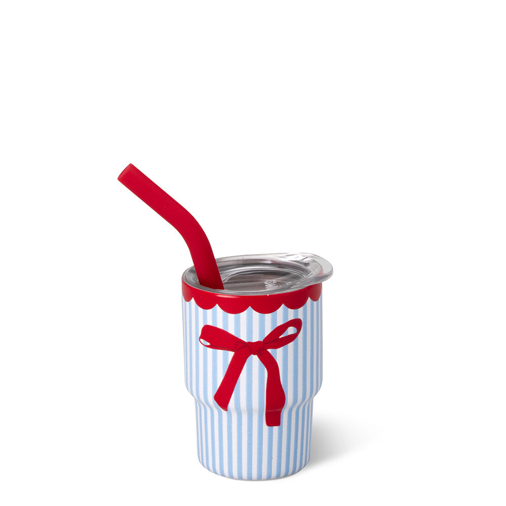 AMERICANA TINY TUMBLER, STRIPES BOW