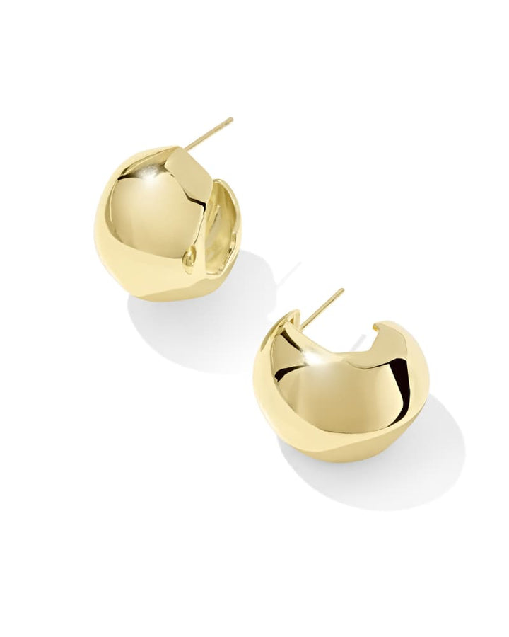 KENDRA SCOTT KAITLIN HOOP EARRINGS - GOLD
