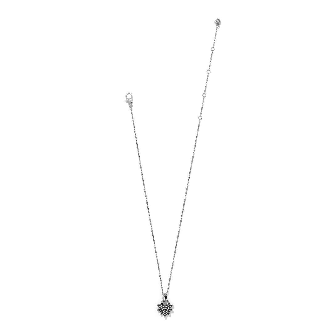 Pebble Sweet Hearts Reversible Necklace - Silver-Multi