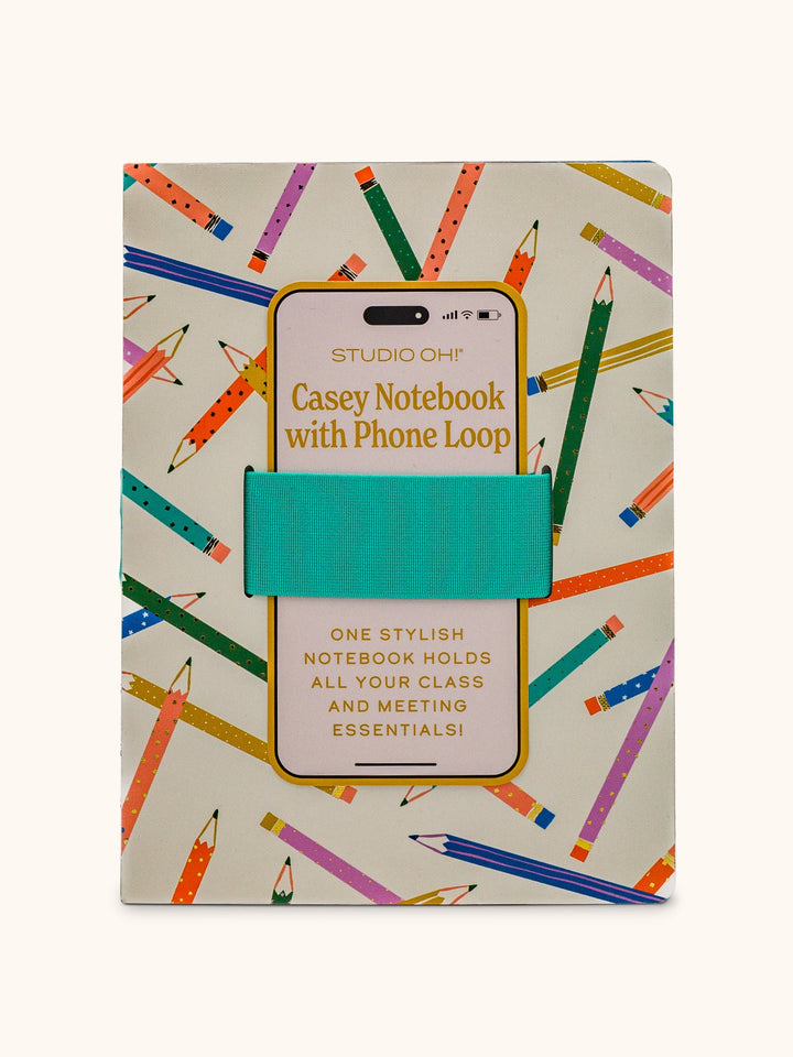 CASEY NOTEBOOK W/PHONE LOOP - MAKE YOUR MARK