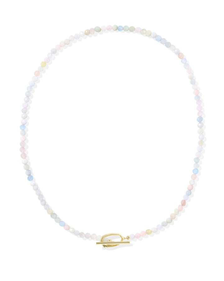 KENDRA SCOTT SYLVIA STRAND NECKLACE - GOLD MORGANITE OMBRE