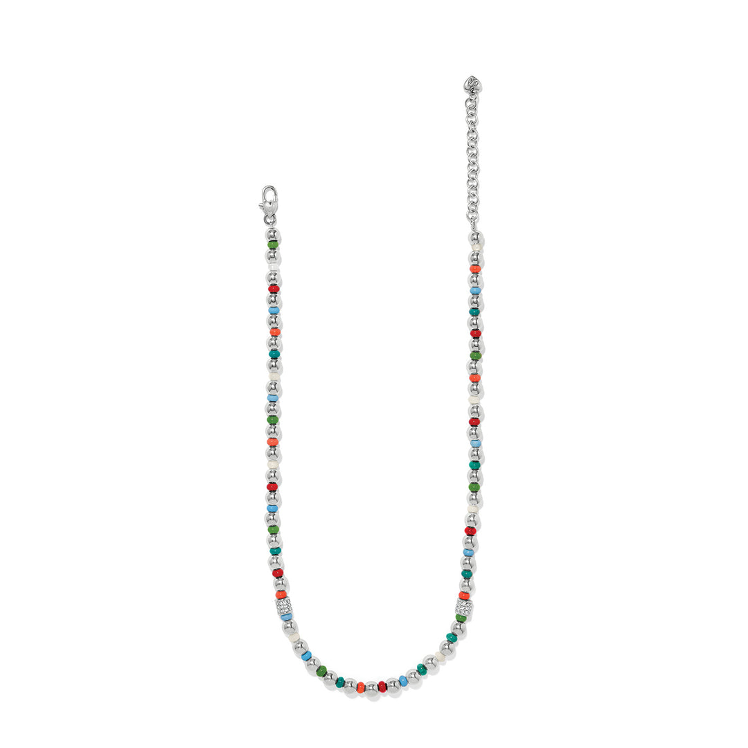 Meridian Petite Multi Necklace - Silver-Multi