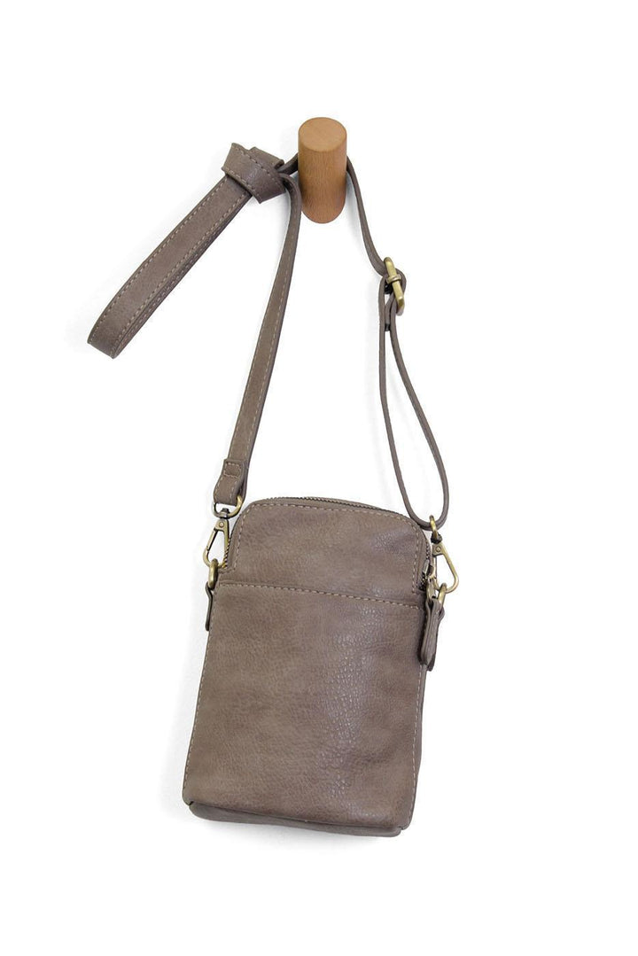 JOLENE CROSSBODY PHONE BAG - TAUPE
