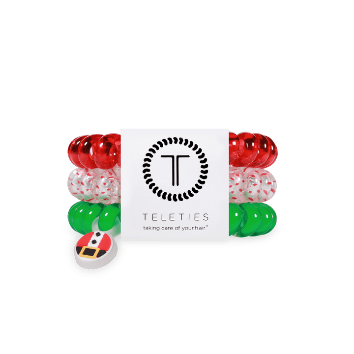 TELETIES LARGE HAIR TIES S/3 - SECRET SANTA