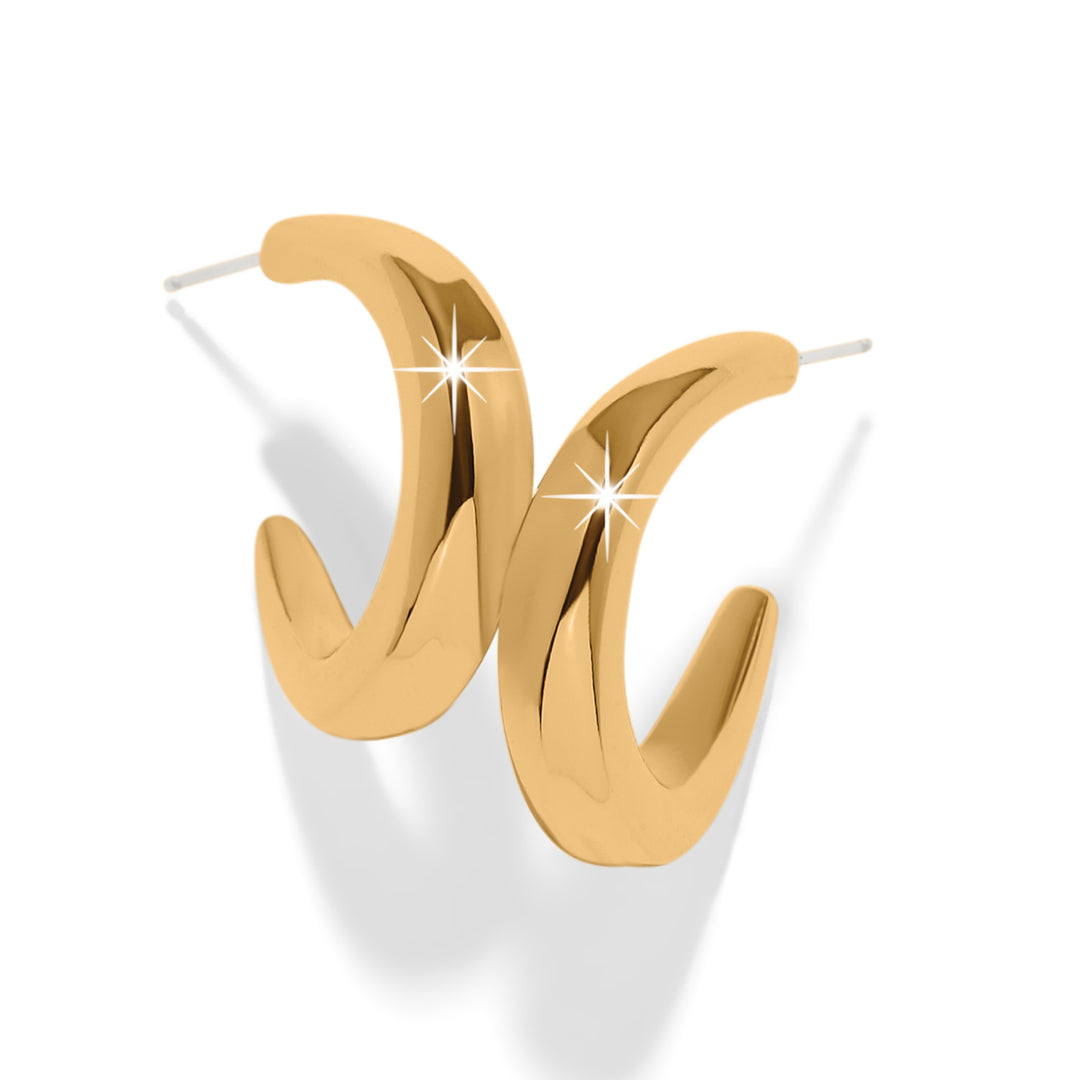 Cascade Rio Hoop Earrings - Gold
