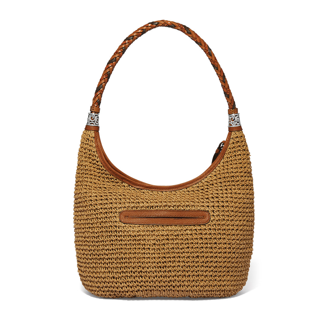 Shelby Straw Shoulder Bag - Wheat/Luggage