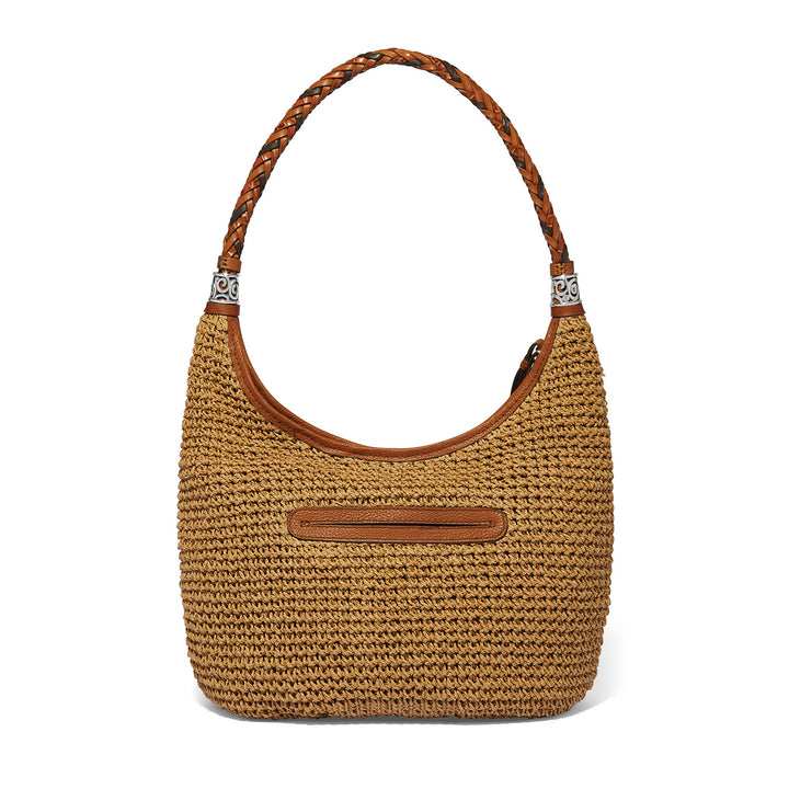 Shelby Straw Shoulder Bag - Wheat/Luggage