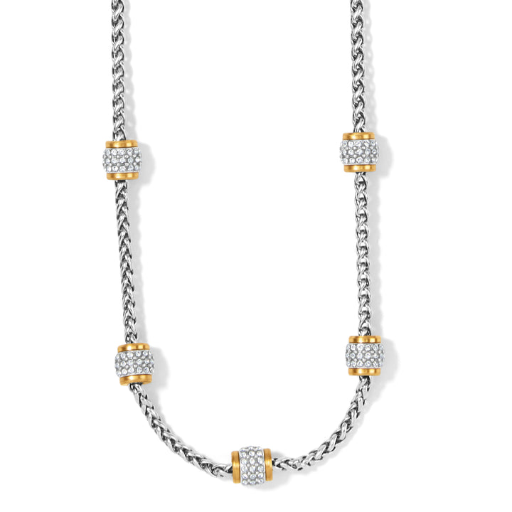 MERIDIAN PETITE SHORT NECKLACE - SILVER-GOLD
