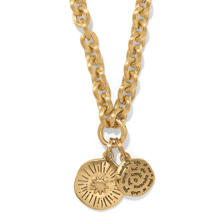 Token Lavish Link Charm Necklace - Gold