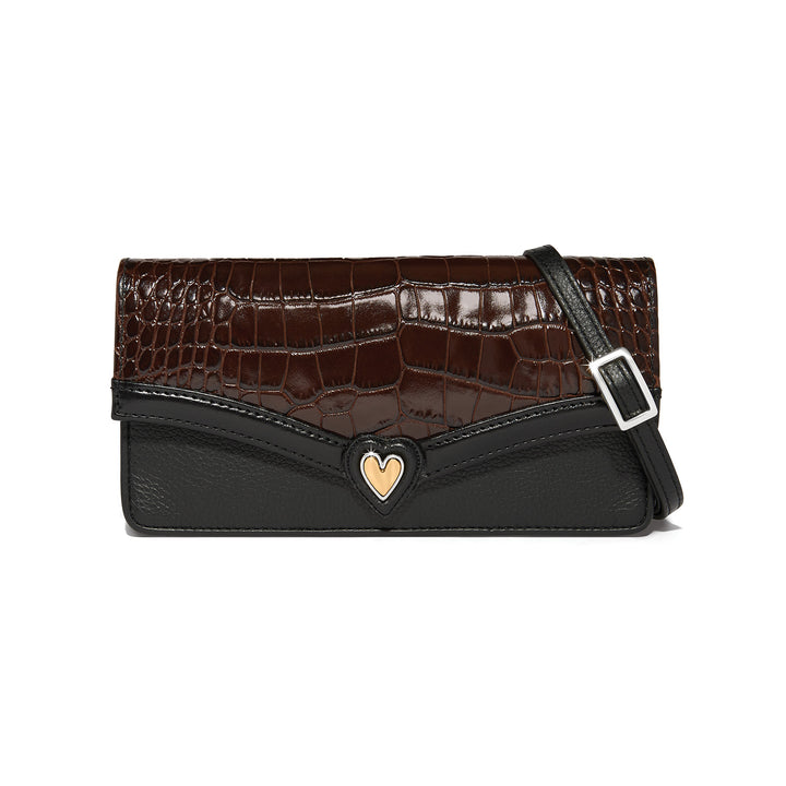 Cascade Large Wallet - Black-Chocolate