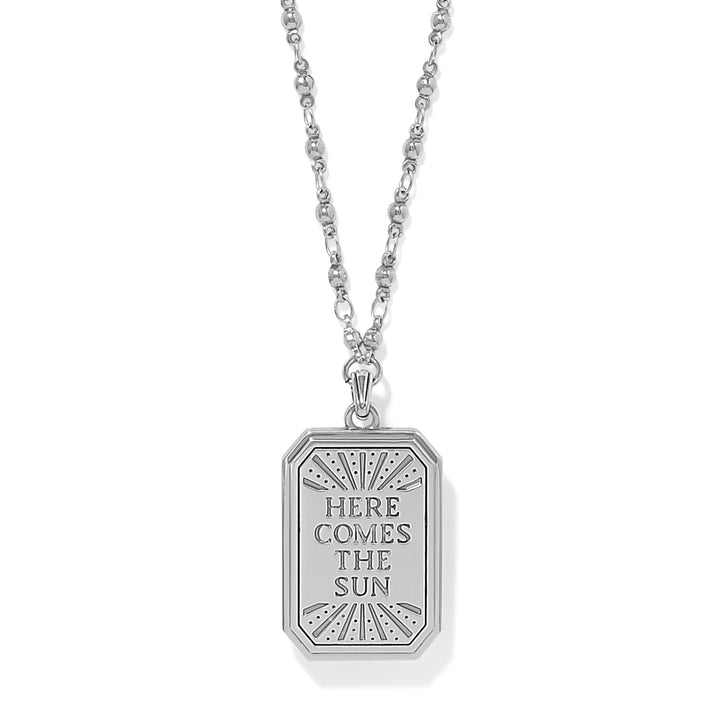 Mosaic Nova Tag Necklace - Silver-Gold