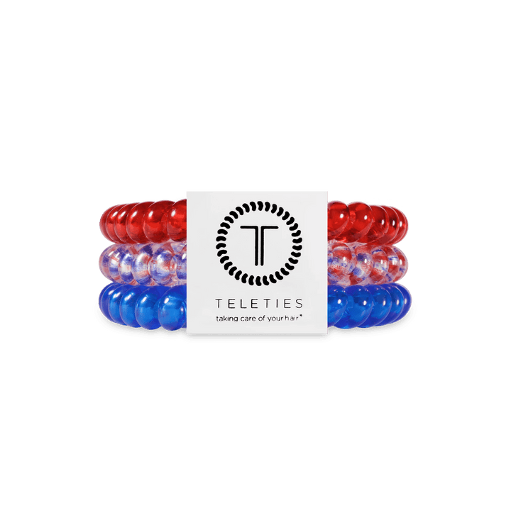 TELETIES SMALL HAIR TIES S/3 - PATRIOT POP
