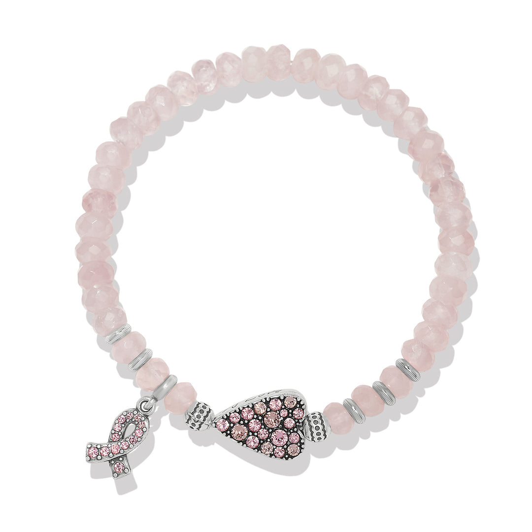 Power Of Pink 2026 Stretch Bracelet -Silver-Pink