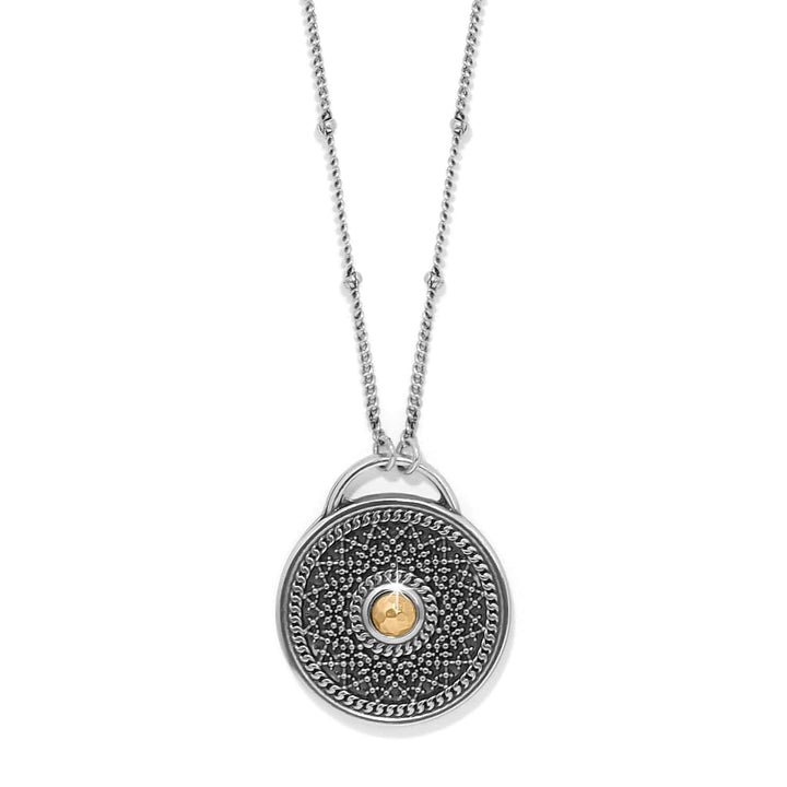 Ferrara Segreta Medallion Petite Necklace - Silver-Gold