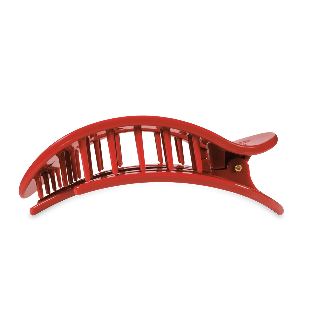 TELETIES LARGE FLAT ROUND HAIR CLIP - RED CARPET READY