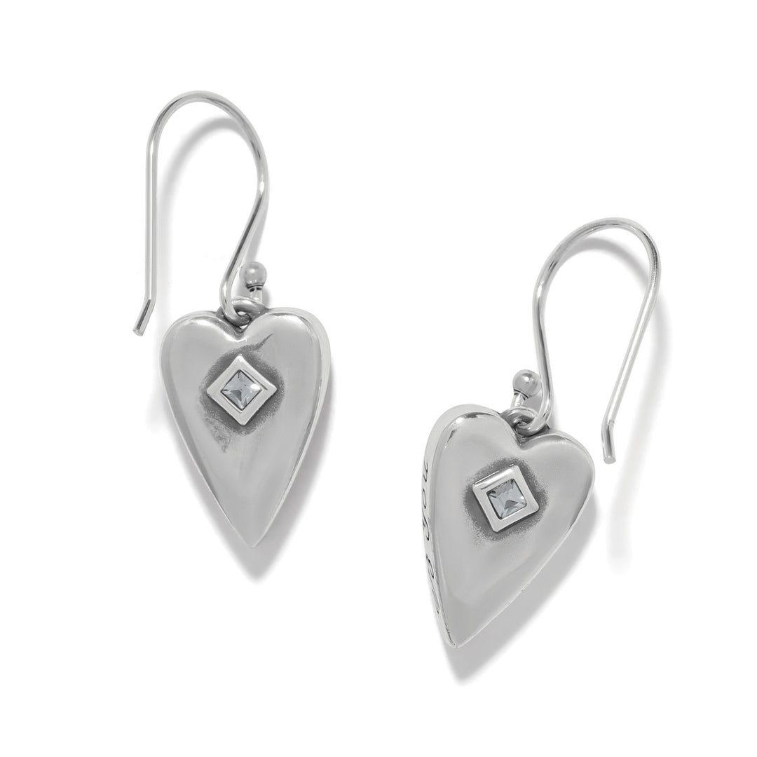 Love Messages B You French Wire Earrings - Silver-Blue