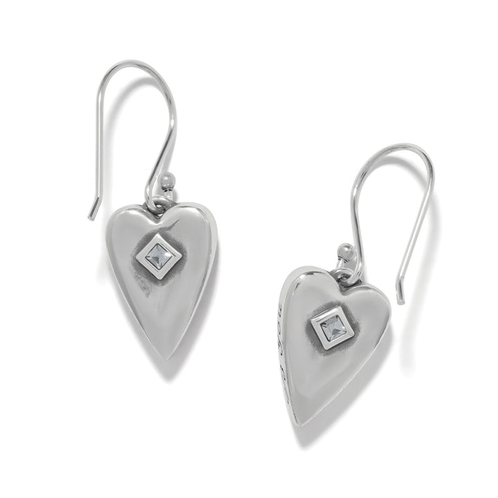 Love Messages B You French Wire Earrings - Silver-Blue