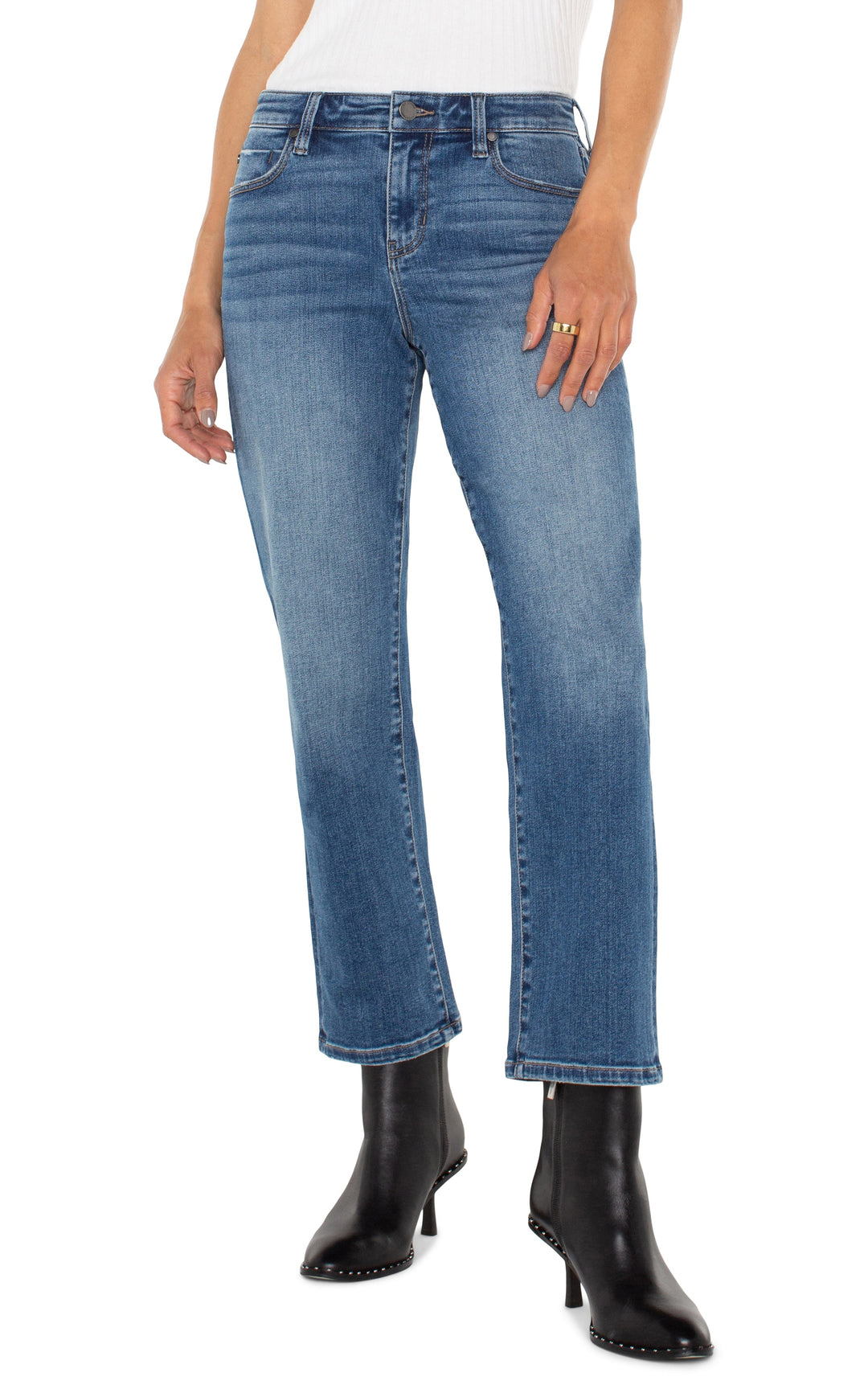 KENNEDY CROP STRAIGHT JEANS 27" INSEAM - MCALLASTER
