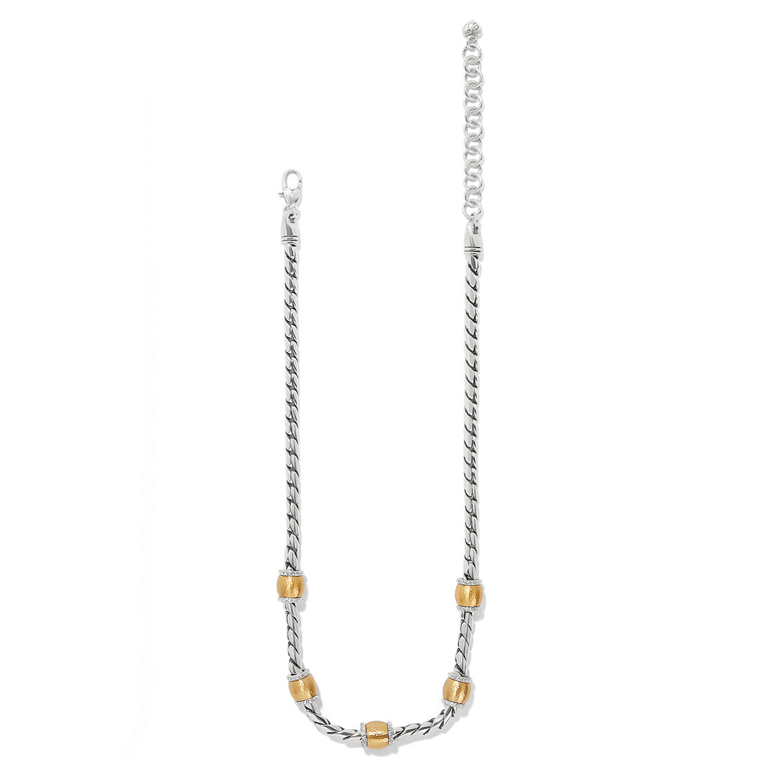 MERIDIAN GEO NECKLACE - SILVER-GOLD