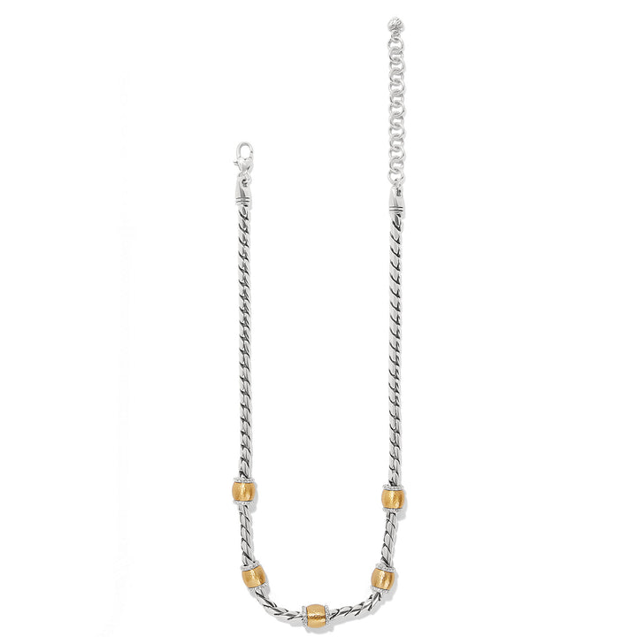 MERIDIAN GEO NECKLACE - SILVER-GOLD