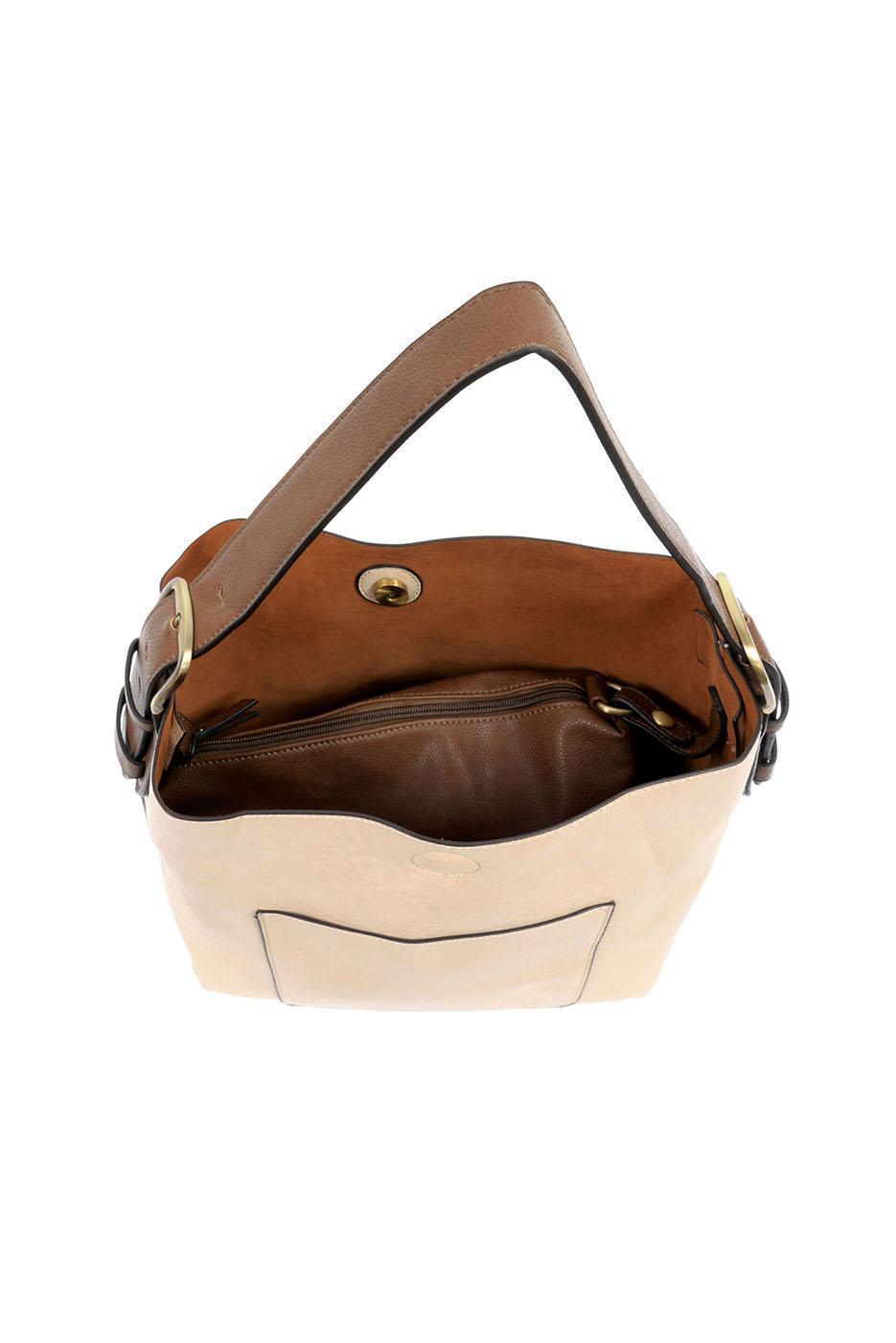 CLASSIC HOBO COFFEE HANDLE HANDBAG - CREAM