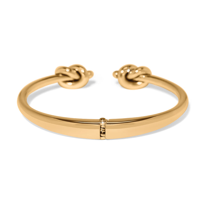 Interlok Single Knot Open Hinge Bangle - Gold