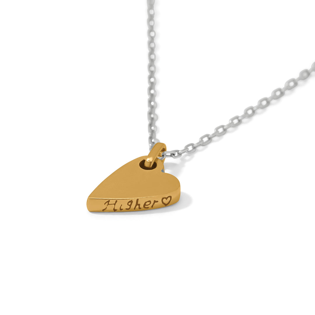 Love Messages Higher Love Necklace - Silver