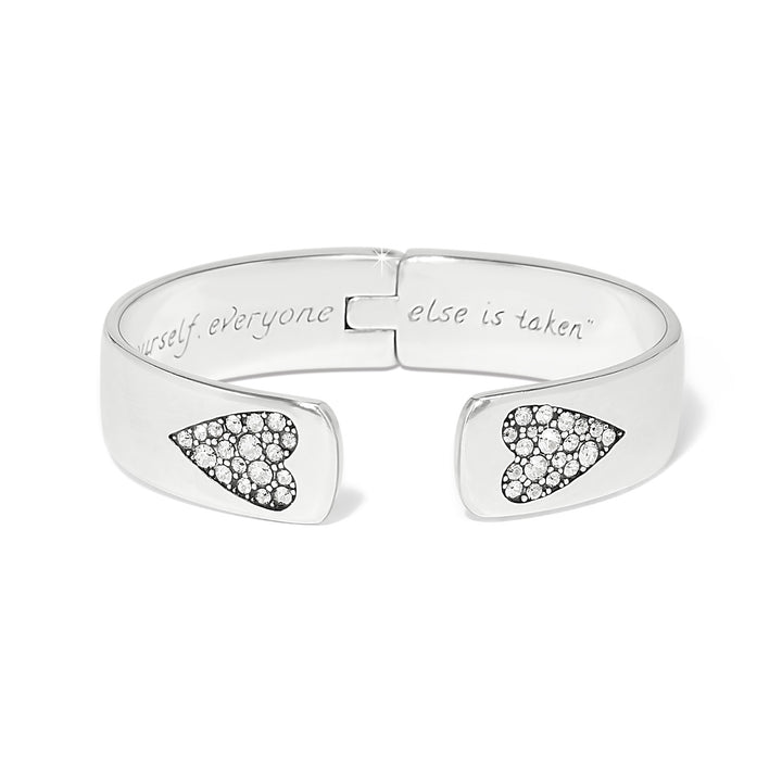 B You Hinged Bangle - Silver