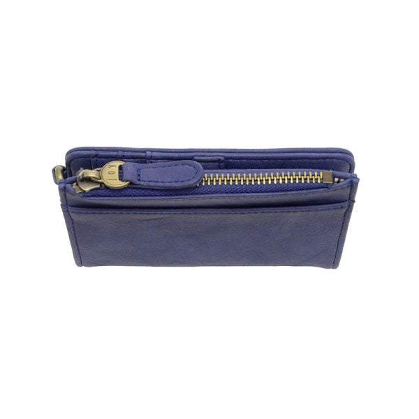 BOBBIE BIFOLD WALLET W/CARABINER - COBALT