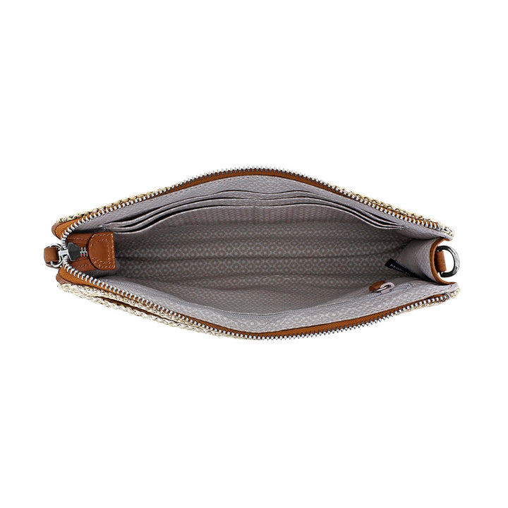 CONTEMPO STRAW POUCH - NATURAL-LUGGAGE