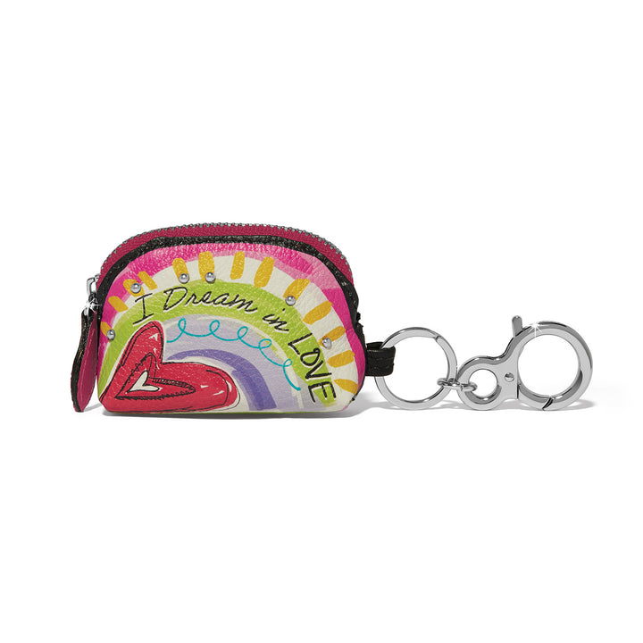 Fashionista Wanderlust Coin Purse Charm Handbag Fob - Multi