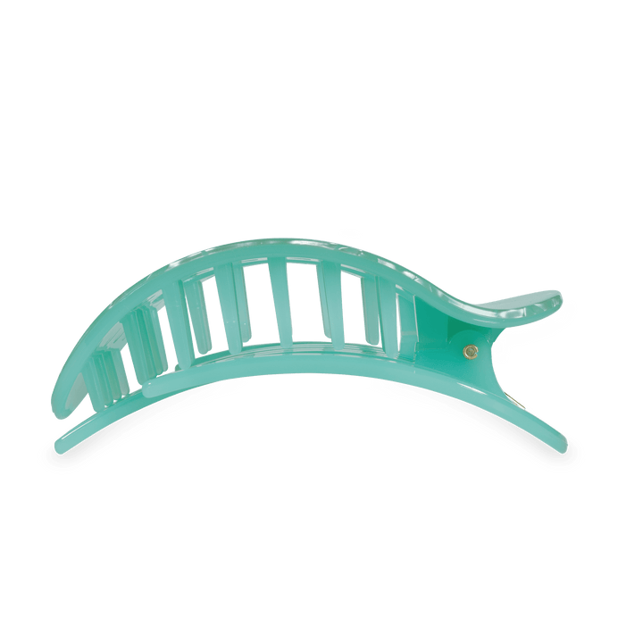 TELETIES LARGE FLAT ROUND HAIR CLIP - SPRING SPLASH