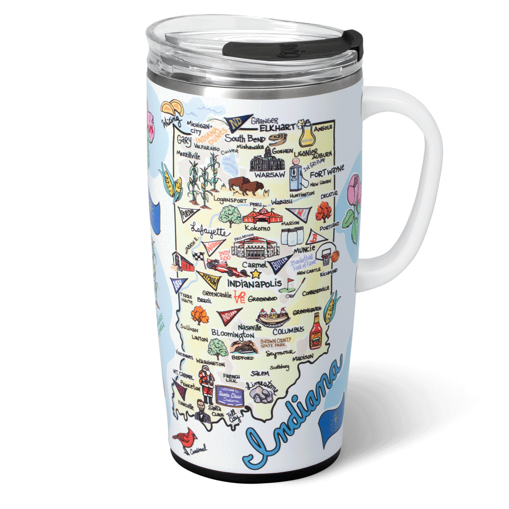 22OZ TRAVEL MUG - INDIANA