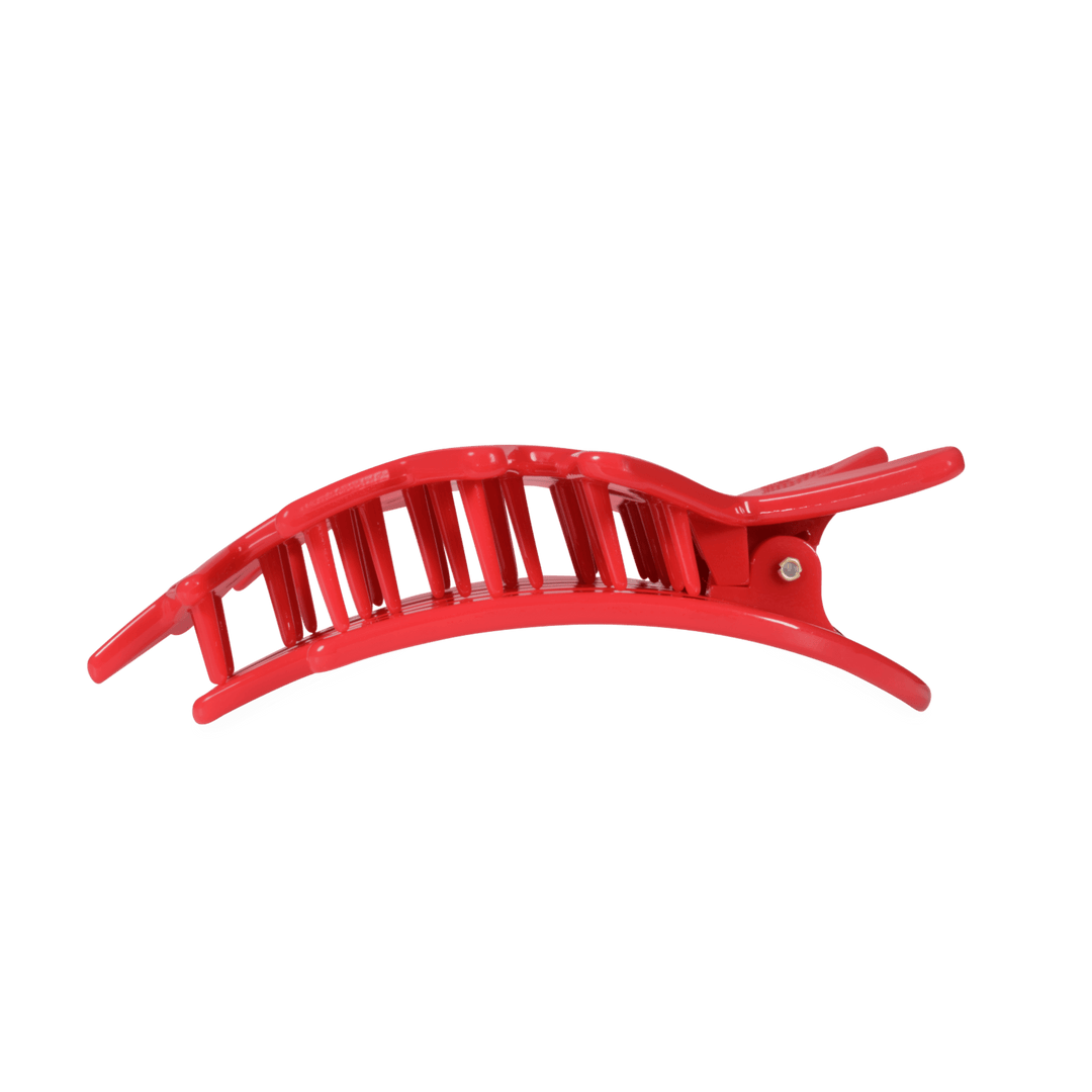 TELETIES LARGE FLAT HAIR CLIP - RED SHOOTING STARS