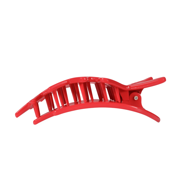 TELETIES LARGE FLAT HAIR CLIP - RED SHOOTING STARS