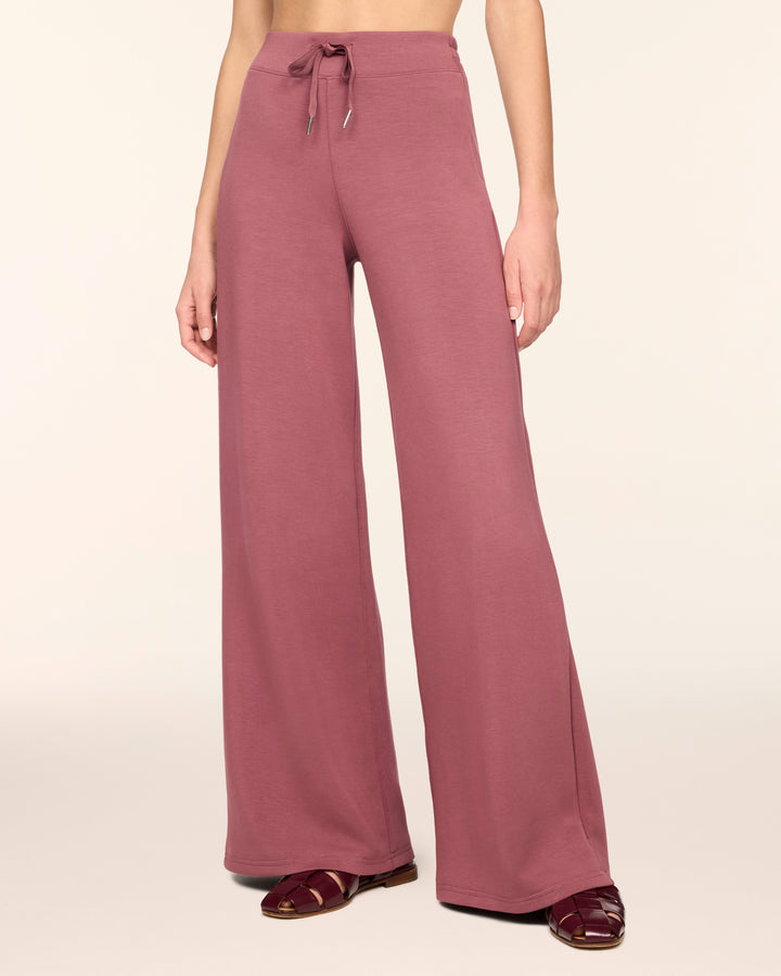 SPANX AIRESSENTIALS WIDE LEG PANT - RUM RAISIN