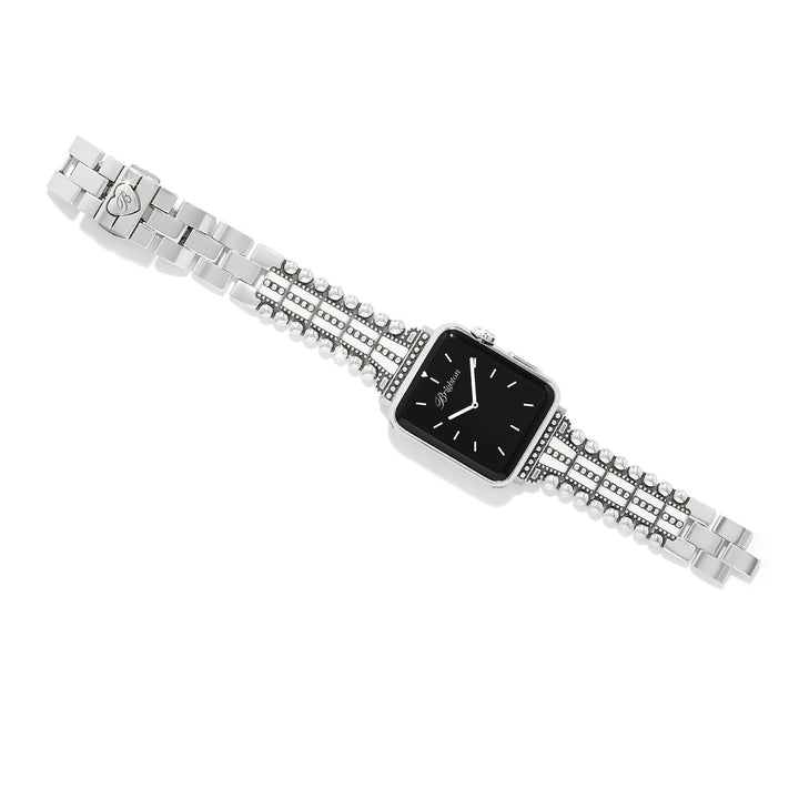 Pretty Tough Enamel Watch Band - Silver-White