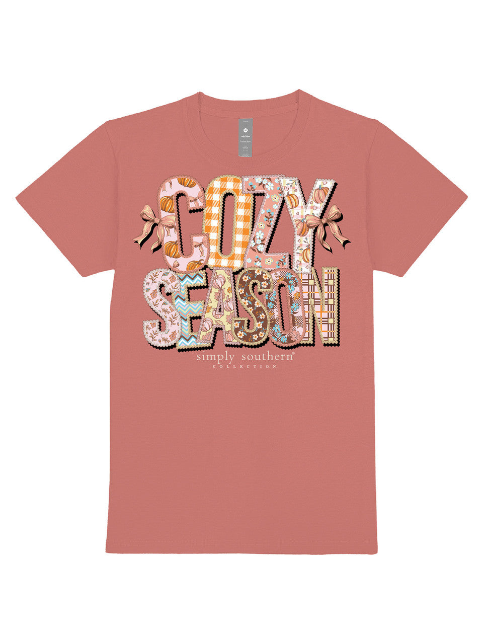 SIMPLY SOUTHERN SS COZY SEASON TEE - MAPLE