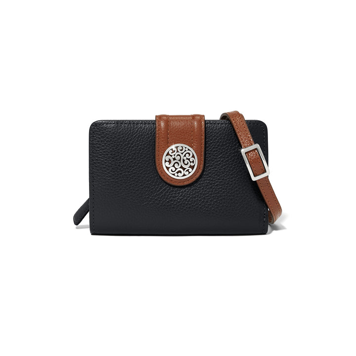 Shelby Medium Wallet - Black-Bourbon