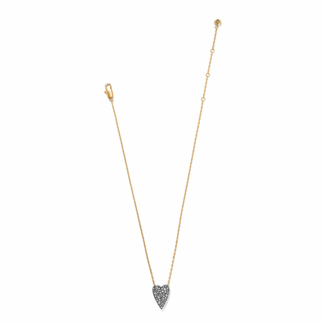 Love Messages Love Knows Reversible Necklace - Silver-Gold