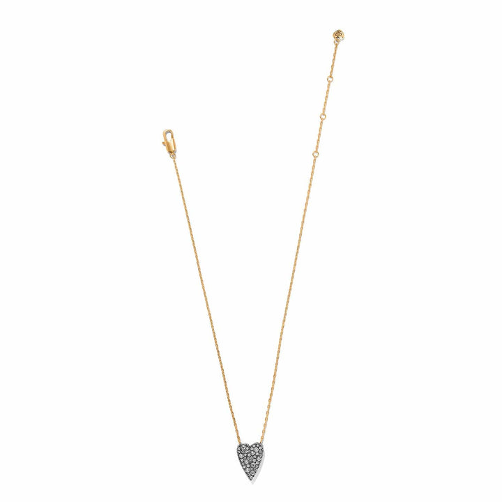 Love Messages Love Knows Reversible Necklace - Silver-Gold