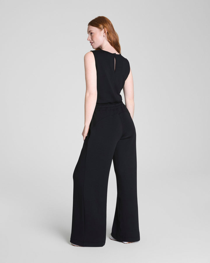 SPANX AIRESSENTIALS SLEEVELESS JUMPSUIT - VERY BLACK